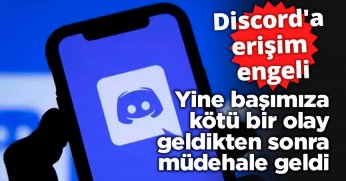 Yine başımıza kötü bir olay geldikten sonra müdehale geldi