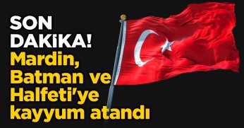 Mardin, Batman ve Halfeti'ye kayyum atandı