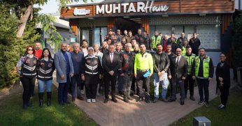 Motosiklet sürücüleriyle toplantı ve anket çalışması