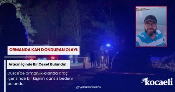 Arabanın içinde bir ceset bulundu!