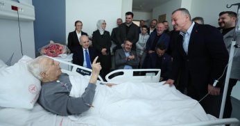 Burhan Abiş’i ziyaret etti