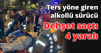 Dehşet saçtı 4 Yaralı