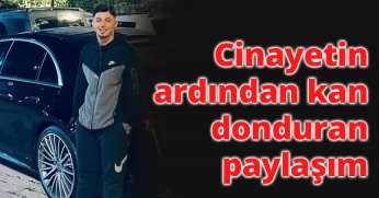 Cinayetin ardından kan donduran paylaşım