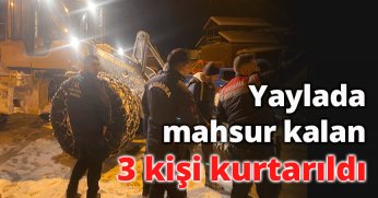Sakarya’da yaylada mahsur kalan 3 kişi kurtarıldı