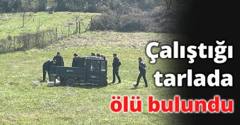 Çalıştığı tarlada ölü bulundu 
