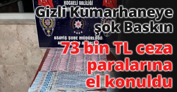 Gizli kumarhaneye şok baskın