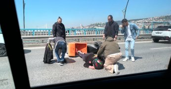 Herkes Yardıma Koştu! Kocaeli’de Bulvarda Korkutan Anlar!