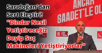 Sarıdoğan'dan Sert Eleştiri! 