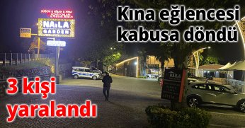 Kına eğlencesi kabusa döndü 3 kişi yaralandı