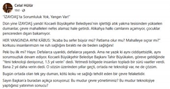 “İZAYDAŞ Artık Bir Tesis Değil, Bir Krizdir – Bu Krizin Adı Tahir Büyükakın’dır”