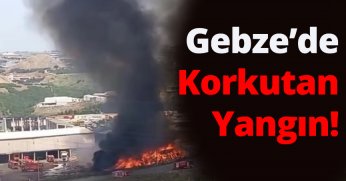 Gebze’de Çöp Ayrıştırma Tesisinin Bahçesinde Korkutan Yangın: Gökyüzü Siyah Dumanlarla Kaplandı!