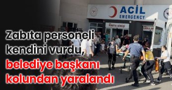 Zabıta personeli kendini vurdu, belediye başkanı kolundan yaralandı