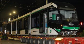 8’inci tramvay konforlu ulaşım ailesine katıldı