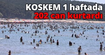 KOSKEM 1 haftada 202 can kurtardı