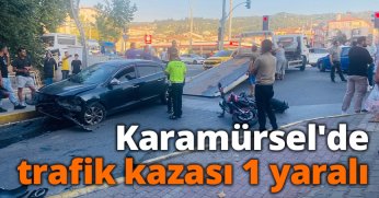 Karamürsel'de trafik kazası: 1 yaralı
