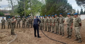 KOBİTEM’in yangın eğitimleri devam ediyor