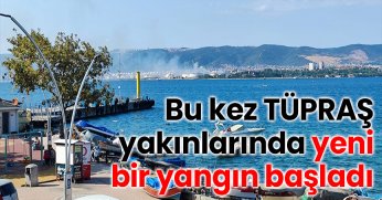 Bu kez TÜPRAŞ yakınlarında yeni yangın başladı