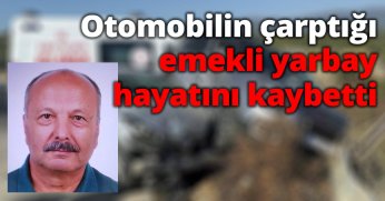 Otomobilin çarptığı emekli yarbay hayatını kaybetti