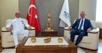 Garnizon Komutanı’ndan Başkan Büyükakın’a iadei ziyaret