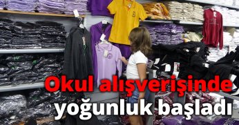 Okul alışverişinde yoğunluk başladı