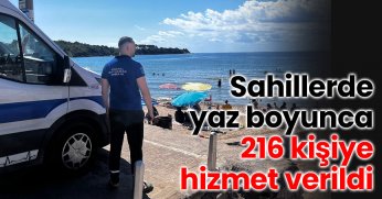 Kocaeli sahillerinde yaz boyunca 216 kişiye sağlık hizmeti verildi