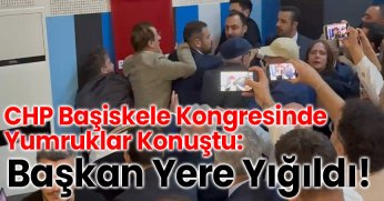 CHP Başiskele Kongresinde Yumruklar Konuştu: Başkan Yere Yığıldı!