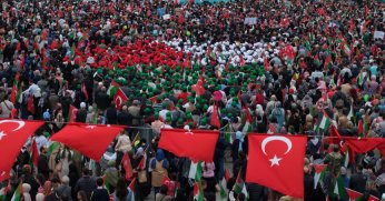 Kocaeli'de on binler, Sumud Filosu için tek yürek oldu