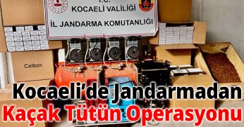 Kocaeli’de Jandarmadan Kaçak Tütün Operasyonu