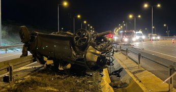 Kuzey Marmara Otoyolu’nda feci kaza!