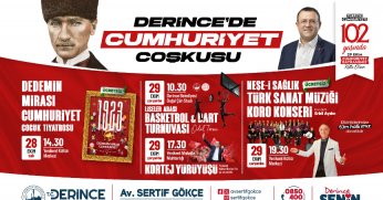 Derince’de Cumhuriyet Coşkusu