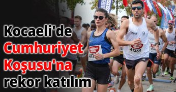 Kocaeli'de Cumhuriyet Koşusu'na rekor katılım