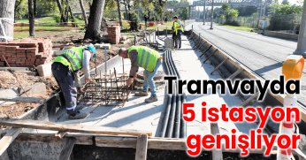 Tramvayda 5 istasyon genişliyor