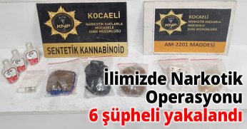 İlimizde Narkotik Operasyonu: 6 Şüpheli Yakalandı