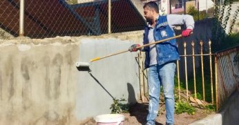 Körfez Belediyesi’nden okullara estetik dokunuş