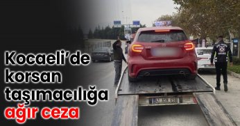 Kocaeli’de korsan taşımacılığa ağır ceza: 46 bin TL para cezası ve 60 gün araç men!