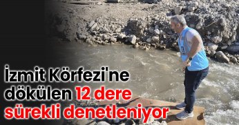 İzmit Körfezi'ne dökülen 12 dere sürekli denetleniyor