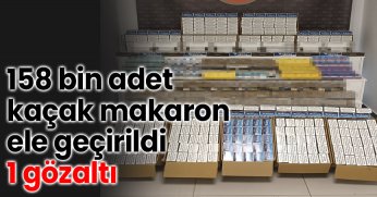 Kocaeli’de 158 bin adet kaçak makaron ele geçirildi: 1 gözaltı