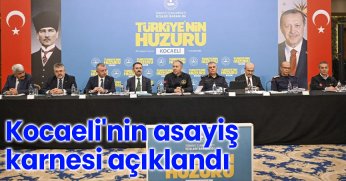 Kocaeli'nin asayiş karnesi açıklandı