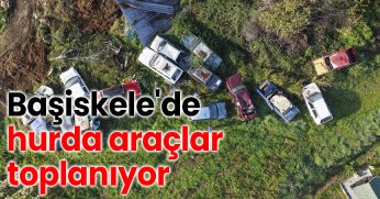 Başiskele'de hurda araçlar toplanıyor