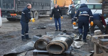 Kartepe'deki sanayi bölgesinden 125 ton atık toplandı