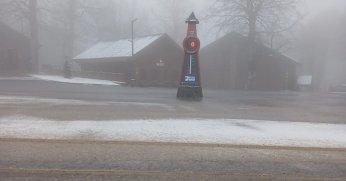 Samanlı Dağları'nın zirvesinde kar yağışı devam ediyor