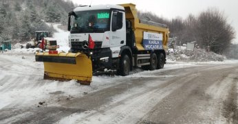 Yüksek kesimlerde kesintisiz kış mesaisi başladı