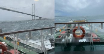 Kocaeli istikametine sürüklenen gemide yüzlerce yolcu onlarca araç bulunuyor