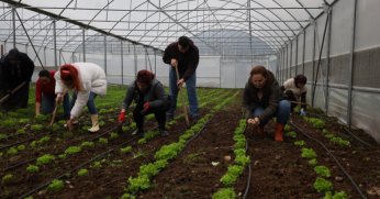 Gençler ve kadınlar modern tarımla buluşturuluyor