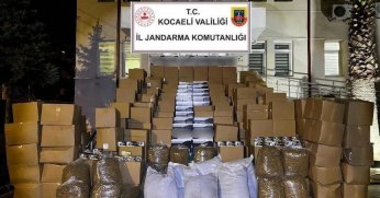 Milyonlarca Makaron ve Tonlarca Tütün Ele Geçirildi
