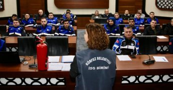 Körfez Belediyesi’nde personel iş güvenliği eğitimleri sürüyor