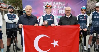 Gebze'den Çanakkale'ye pedal çevirecek bisikletliler yola çıktı