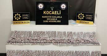 Kocaeli’de 4 bin 920 adet uyuşturucu hap ele geçirildi