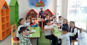 İZGİM Çocuk Kütüphanesi, Kütüphane Haftası’nda öğrencileri ağırladı