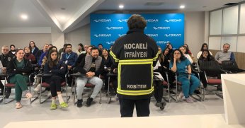 KOBİTEM’in yangın eğitimi ile hastaneler güvende